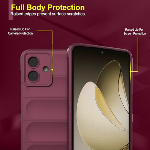 Image of Zapcase Back Case Cover for Samsung Galaxy A06 5G | Compatible for Samsung Galaxy A06 5G Back Cover | Liquid Silicon Magic Case with Camera Protection | Plum