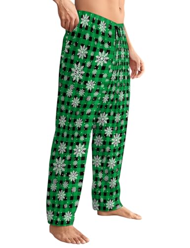 Men's Pajama Pants with Pockets Elastic Waistband Breathable Lightweight Sleep Pants for Men Soft Lounge Pants4