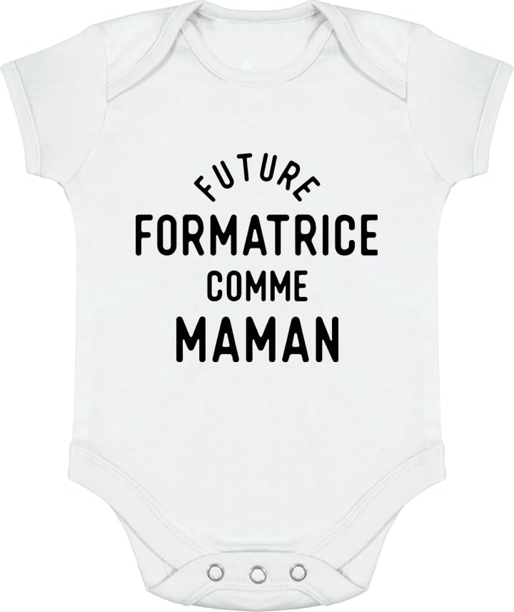 Body bébé Future formatrice maman pour fêter un anniversaire ou baptême rigolo