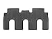 WeatherTech Custom Fit FloorLiners for Tesla Model X - 2nd Row (448692), Black