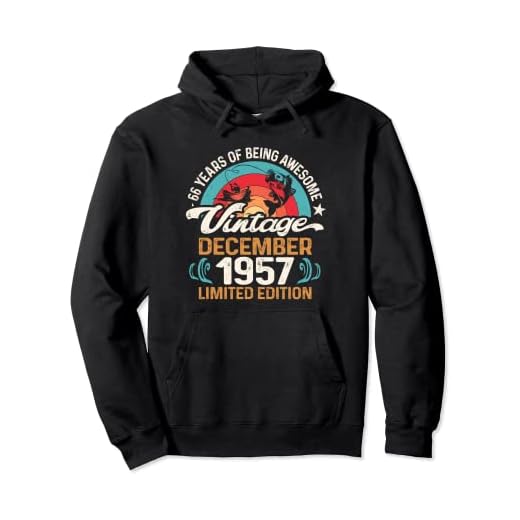 66 años de edad, amantes de la pesca con mosca, diciembre de 1957 - cumpleaños 66 Sudadera con Capucha