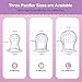 Baby Fruit Feeder, with Mini Freezer Tray, Silicone Teething Toys, Breastmilk Popsicle Molds for Baby Teething Relief, Includes 4 Mesh Pacifier