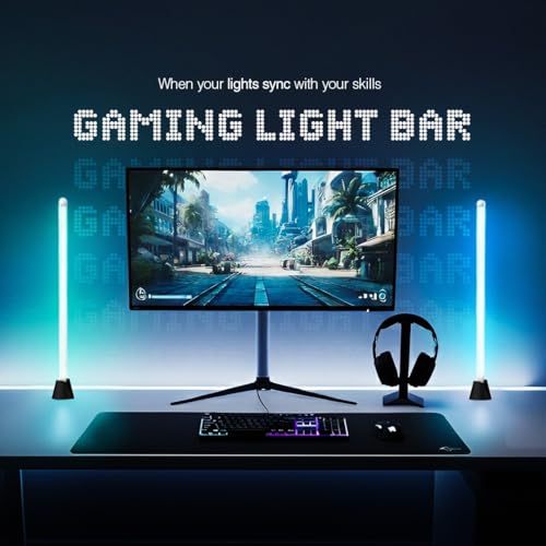 Image of Mitsuko Gleam GBar2 Monitor Light Bars, RGB Screen Sync Monitor Backlight Light Bars for 19-40 Inch Monitors, USB Plug & Play, Real-Time Color Match, for Windows & Mac only, Ambit Compatible