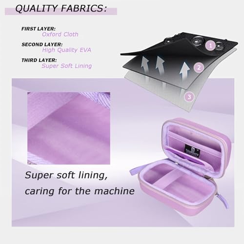 Maletín rígido para cámara digital Tourmate morado miniatura 6