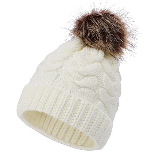 2PCS Parent-Child Hat, Mother & Daughter/Son Winter Warm Knit Hat Family Beanie Cap4