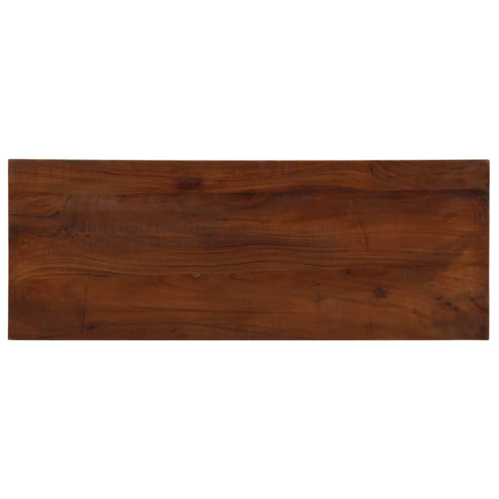 Tablero de madera maciza reciclada de 70 x 30 x 3,8 cm, rectangular, robusta placa de madera como encimera, placa de repuesto para mesa de comedor, cocina, tablero de escritorio