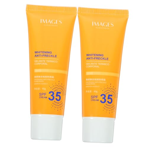 MUSISALY 2 Piezas crema solar gel facial protección solar protector solar impermeables Cosméticos femeninos sunscreen protetor solar sun screen sun cream crema solar para el verano