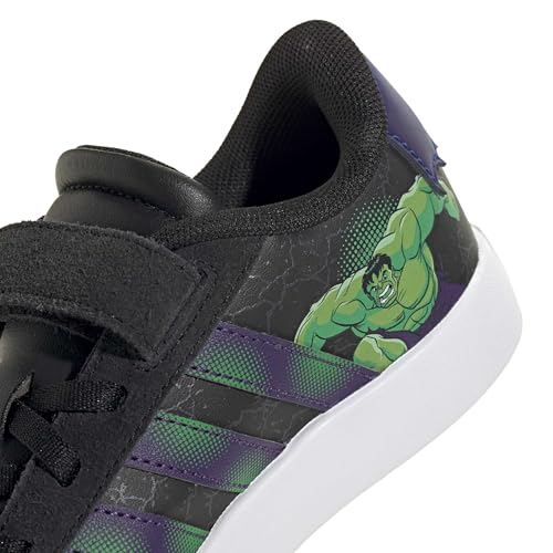 Image of adidas Kids' VL Court 3.0 Elastic Lace & Strap Shoe