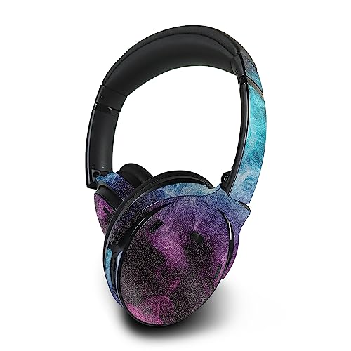 Image of MightySkins Glossy Glitter Skin Compatible with Bose QuietComfort 45 Headphones Mystic Smoke | Protective, Durable High-Gloss Glitter Finish | Easy to Apply | Made in The USA