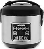AROMA Digital Rice Cooker, 4-Cup (Uncooked) / 8-Cup...