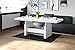 Produktbild HU Design Couchtisch Aversa H-111 Hochglanz Schublade höhenverstellbar ausziehbar (Weiß Hochglanz)