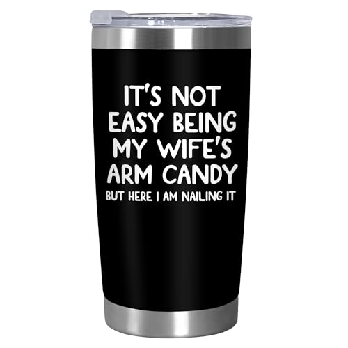 ARVEXO Gifts For Husband from Wife - 20 oz Stainless Steel Insulated Coffee Tumbler with Lid -...