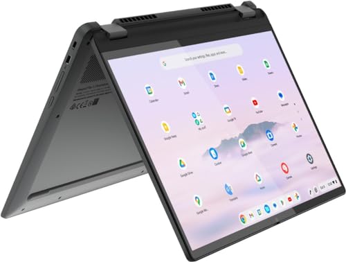 Image of Lenovo IdeaPad Flex 5i Chromebook Plus 2-in-1 Laptop, 14 inch WUXGA Touchscreen, Intel 6-Core i3-1315U, 8GB RAM, 128GB eMMC + 128GB SD Card, Intel UHD Graphics, Wi-Fi 6, Backlit, Chrome OS (Renewed)