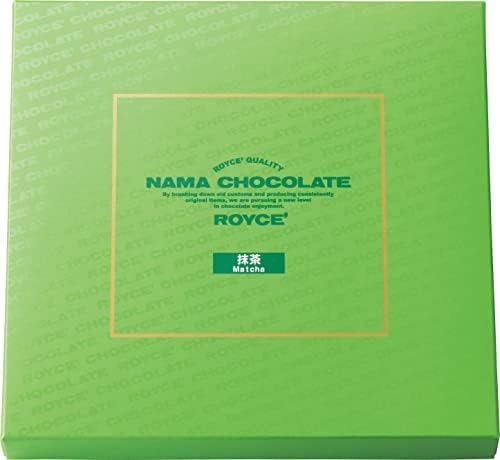 ROYCE' Nama Chocolate "Matcha" - Chocolate Lightly Infused with Matcha | Gourmet Snack for Gifting & Indulging | Japanese Chocolate from Hokkaido (20 Pieces of Chocolate)