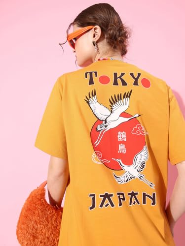 Image of Dillinger Blue Graphic Oversized T-Shirt