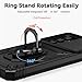 for Samsung Galaxy A15 5G Case with Slide Camera Cover HD Screen Protector [Military Grade 16ft. Drop Tested] Magnetic Ring Holder Kickstand Protective Phone Case for Galaxy A15 5G 2024, Black