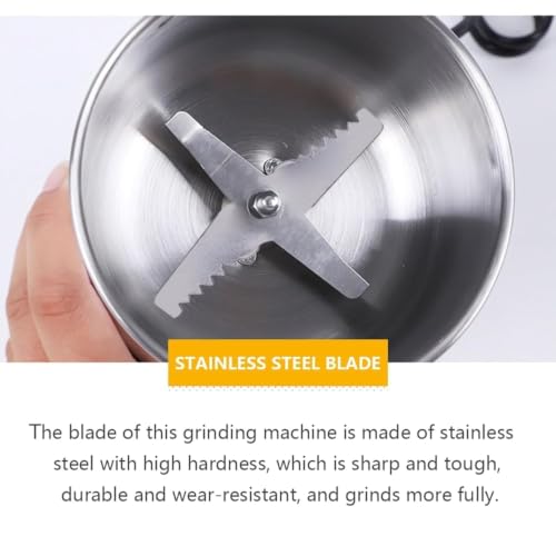 Image of KASHTHABHANJAN PHARMA Nima Mixer Grinder Smash Machine Stainless Steel Multifunctional Electric Grinder & Chopper Dried Spice Hurbal Masala Coffee Beans, Nuts & Grains (Silver)