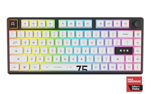 Arbiter Polar 75 - Magnetic Gaming Keyboard - Rapid Trigger w/SOCD Super Tap, CNC Aluminum Frame, Gen 2 Hall Effect Switches, Volume Knob, RGB, Dye-Sub PBT Keycaps - Kitsune Black - Image 3