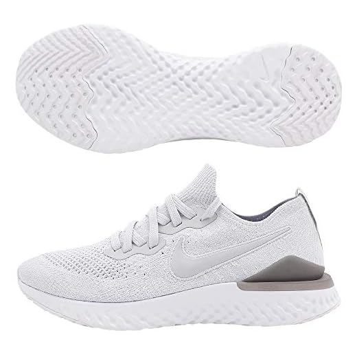 NIKE Mäns Epic React Flyknit 2 Bq8928-004 tävlingsskor, Vit Vit Bq8928 004, 44.5 EU