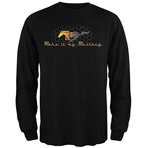 Ford - Make It My Mustang Long Sleeve T-Shirt - 2X-Large Black