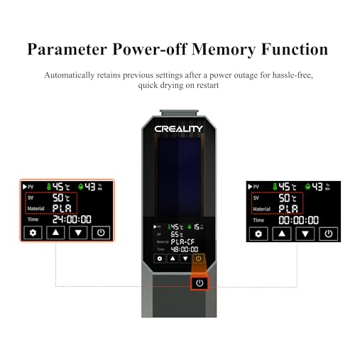 Séchoir à filament pour imprimante 3D Creality Space Pi PETG TPU