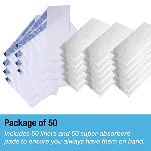 Tilcare Commode Bedpan Voeringen met Super Absorberende Kompres, 50 Stuks - Voor Bedpannen, Draagbare Toiletten & Toiletstoelen - Wegwerp Voeringen voor het Ziekenhuis, Thuis - Absorbeert tot 1000ml - Image 7