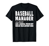 Baseball Manager Gift T-Shirt