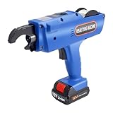 Automatic Rebar Tie Gun 0.31-1.34 In Cordless Rebar Tying Machine Electric Reinforcing Rebar Tier Gun with 4500mAh Battery Rebar Wire Tie Tool for Tie Steel Mesh, Steel Cages (Blue)