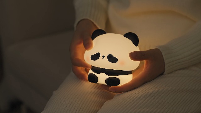 Luce Notturna Panda Wastou - Silicone Morbido, Luminosità Regolabile, Timer 30 Min, Ricaricabile USB - Foto 8