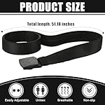 Cozypower 2 Pcs Hidden Money Belt for Travel Hidden Pockets Under Clothes Security Money Wallet Nylon Security Cash Safe Anti Theft Tactical Belt with Pouch - Image 3