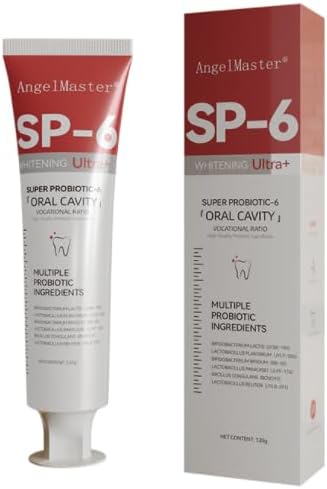 Angel Master 2PCS Sp 6 Probiotic Toothpaste Whitening Sp-6 Probiotics Whitening Toothpaste Fresh Flavor and Gum Health (3.53oz(Pack of 2)) 3.53 Ounce (Pack of 1)