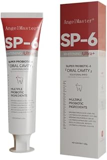 Angel Master 2PCS Sp 6 Probiotic Toothpaste Whitening Sp-6 Probiotics Whitening Toothpaste Fresh Flavor and Gum Health (3.53oz(Pack of 2))