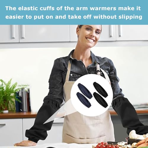 2 Paar Wasserdichte Arm Ärmel Abdeckungen,Unterarm Schutz Umfasst Protector, Öldicht Arm Protector Ärmelschonern,Wiederverwendbare Armschoner Für Küche Reinigung Waschen Malerei Kochen Hund Pflege
