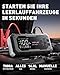 Starthilfe Powerbank für Pkw mit Kompressor 160PSI, ANFLAG 7000A 26800mAh Auto Starthilfe Powerbank für All Benzin und 14.0L Dieselmotor, Starter Powerbank mit PD65W Eingang/Ausgang und LED-Licht