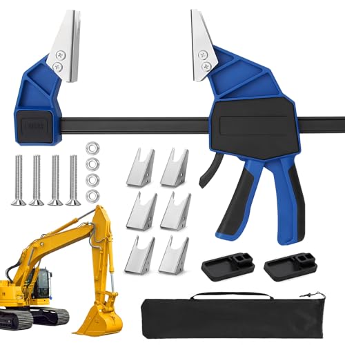 AOMRRIU 18 Hydraulic Coupler Clamp Tool 6 Pcs Duo-Jaw Set & Storage Bag