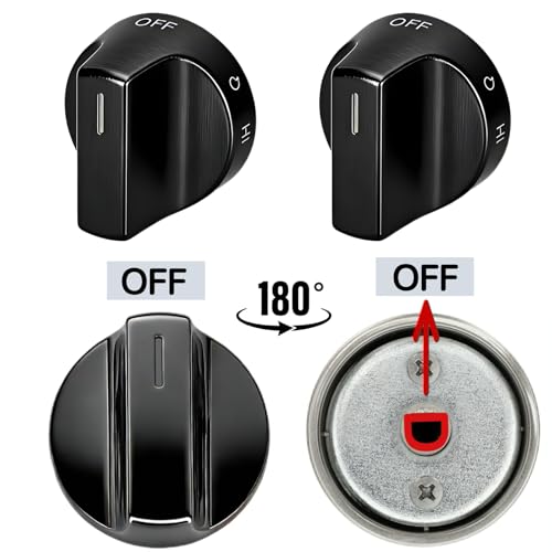 Bouton de commande de poêle en métal W11620557 pour réparation - 6