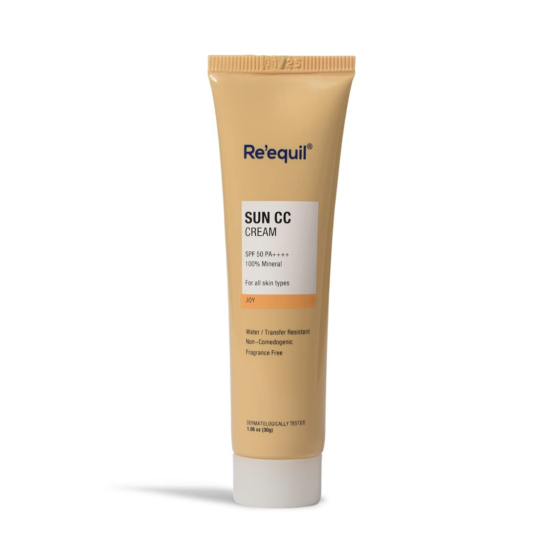 RE’ EQUIL Sun Cc Cream (Joy), Spf 50 Pa++++, 100% Mineral Uv Filter, Cc Cream With Sun Protection, 30Gm – Light, Dewy, All