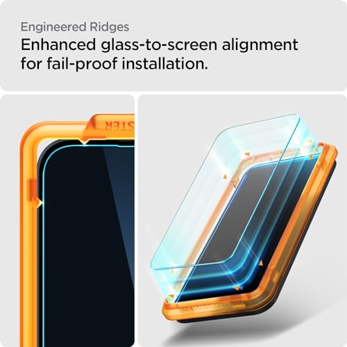 Image of Spigen Alignmaster Tempered Glass Full Screen Protector Guard for Nothing Phone (2a) / (2a) Plus - 2 Pack