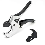DELIXI PVC Pipe Cutter 42mm with extra blade,1-5/8", PVC Cutter Ratchet-type pipe Cutter,Plastic Pip