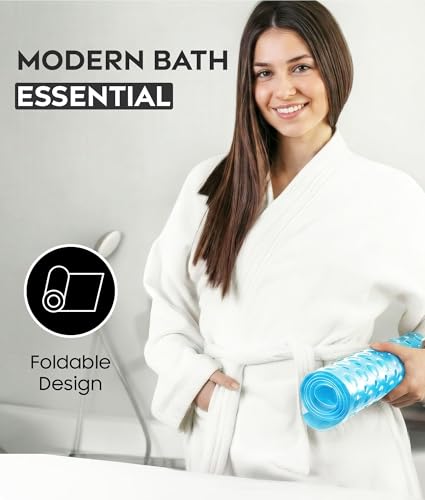 Alfombrilla de baño antideslizante para evitar caídas con drenaje total 7