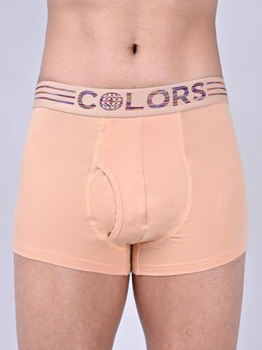 Image of Rupa Colors Solid Trunk for Men, Cotton Blend, Outer Elastic, Regular Fit, Pack of 1