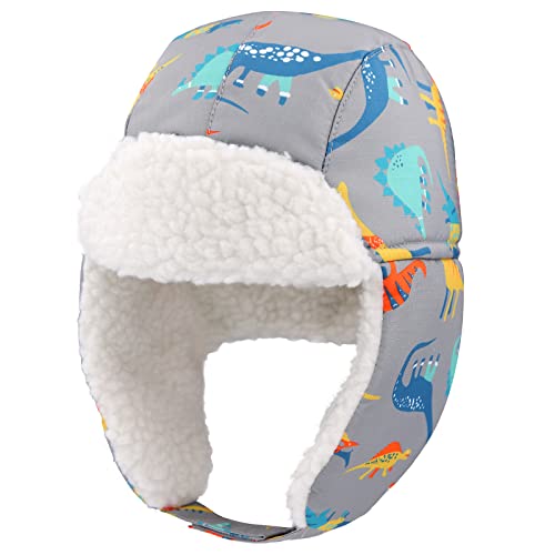 Image of BAVST Winter Trapper Hat for Boys Girls Waterproof Warm Baby Toddler Ushanka Fleece Beanie Hats for 6M-6T