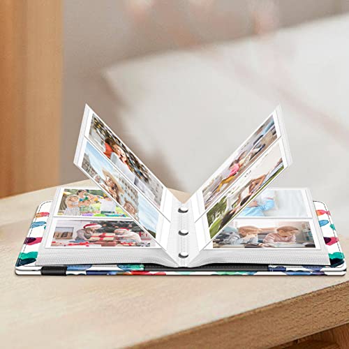 Fintie Mini Photo Album For 3-Inch Film - 104 Pockets Album For Fujifilm Instax Mini 11 / 40 / Evo/ Liplay / Mini Link 2 Printer, Canon Ivy Cliq, Polaroid, Kodak Instant Print Camera, Raining Hearts #TOP4
