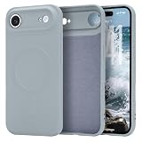 Lafunda iPhone Air 用 ケース MagSafe対応 TPU シリコン カバー 軽量 薄型 指紋防止 マグネット搭載 レンズ保護 耐衝撃 傷付き防止 ソフト素材 マット質感 落下防止 マイクロファイバー裏地付き アイフォン Air 対応 スマホケース (ライトブルー)