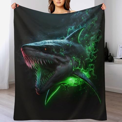 Couverture requin douce pour soiree cocooning sur le canape - 2