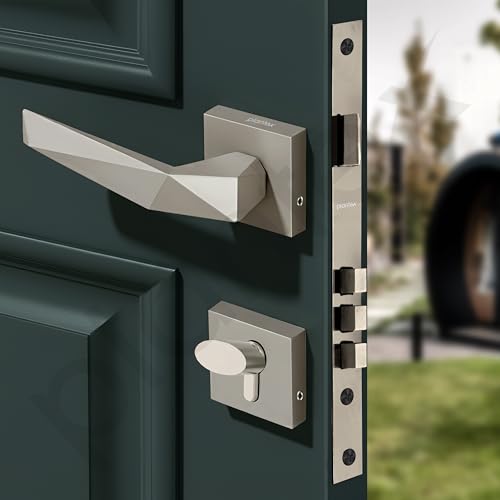 Image of Plantex Mortise Door Lock for Home /Main Door Lock Set /Mortice Lock Set with Brass Lock Body & Cylinder (7129, Satin White)
