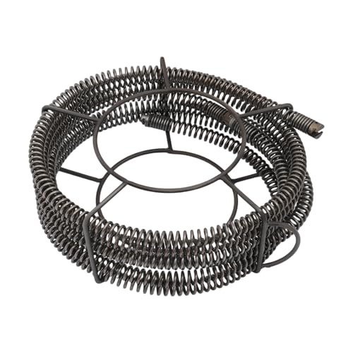 Spirale de nettoyage de canalisations 7 m x 22 mm - Spirale de nettoyage de tuyaux extensible pour cuisine, douche, lavabo, nettoyeur de tuyaux manuel pour éliminer les bouchons dans le tuyau de