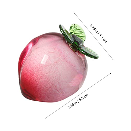Abaodam 2Pcs Peach Ornaments Desktop Decor Dining Table Decor Dining Table Centerpieces Room Decor Aesthetic Fruit Paperweight Craft Artificial Fruit Peaches Table Decorations For Party #TOP6