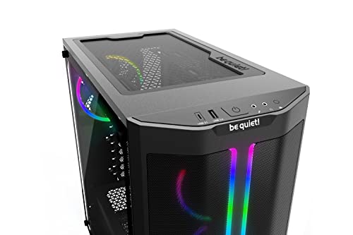 Image of be quiet! Pure Base 500 FX ATX Midi Tower PC case | ARGB | 4 Pre-Installed Light Wings PWM Fans | Tempered Glass Window | Black | BGW43