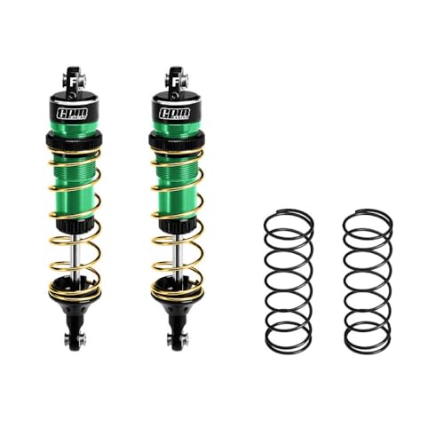 Aluminum 6061-T6 ALLOY FRONT ADJUSTABLE SPRING SHOCK 104MM For Traxxas 1:8 JATO 4X4 VXL BRUSHLESS-90386-4 / JATO 4X4 BRUSHLESS-90154-4 RC Buggy Upgrades - Green